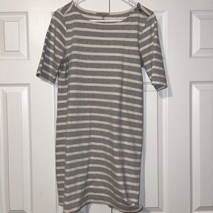 Gap Basic Gray Dress with White Stripe.